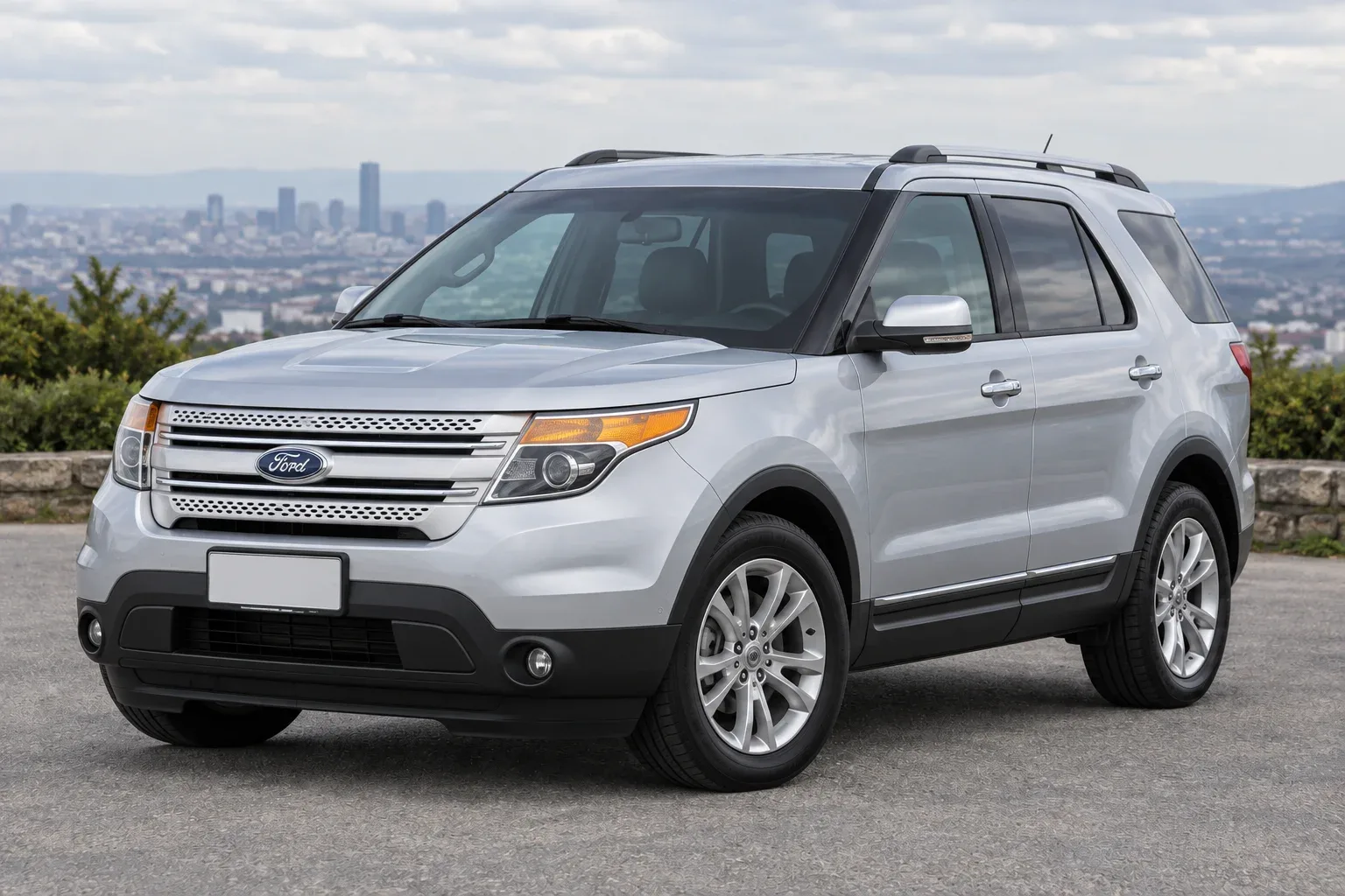 Ford Explorer 5 — сгенерированная иллюстрация модели при дневном освещении
