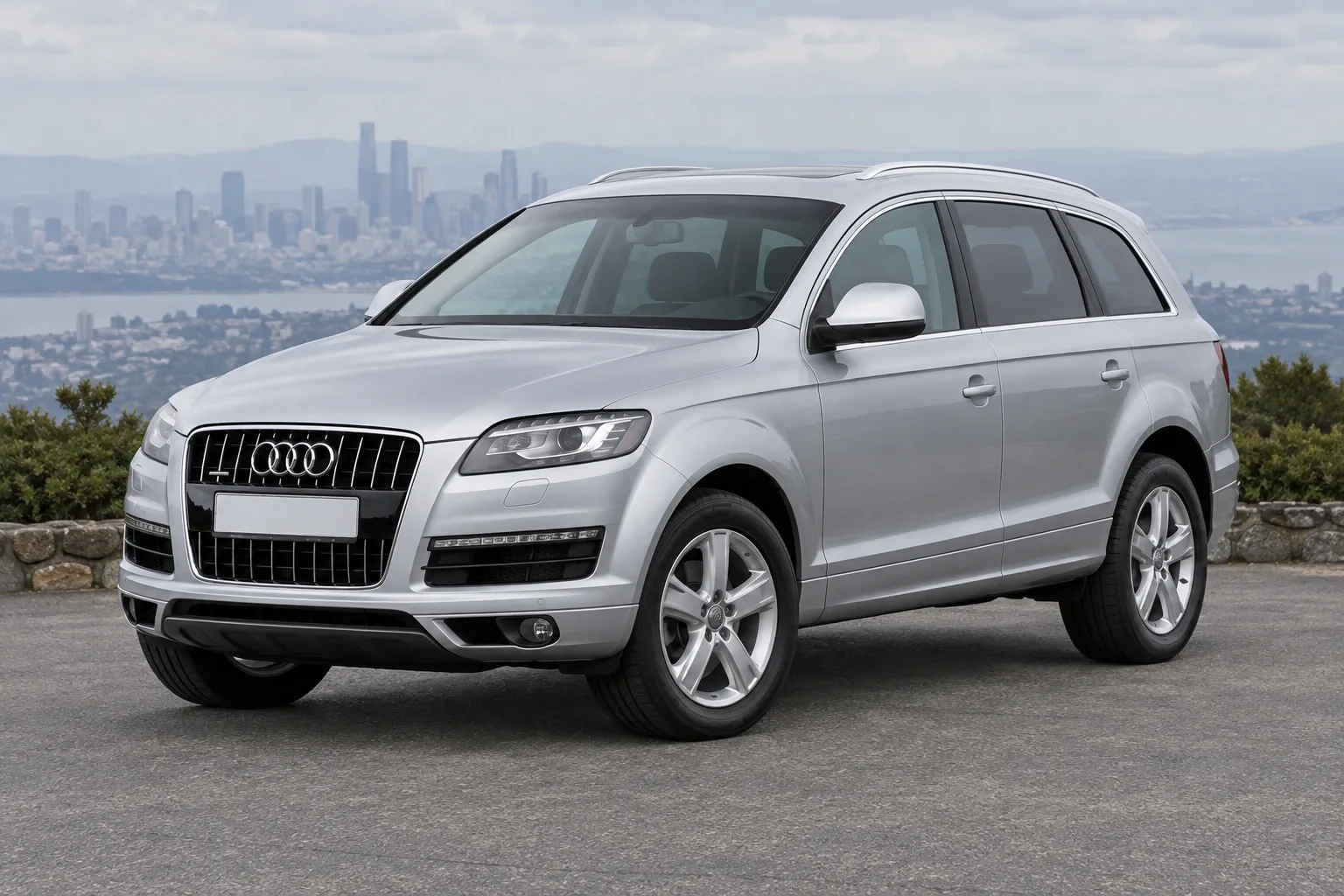 Audi Q7 — сгенерированная иллюстрация модели при дневном освещении