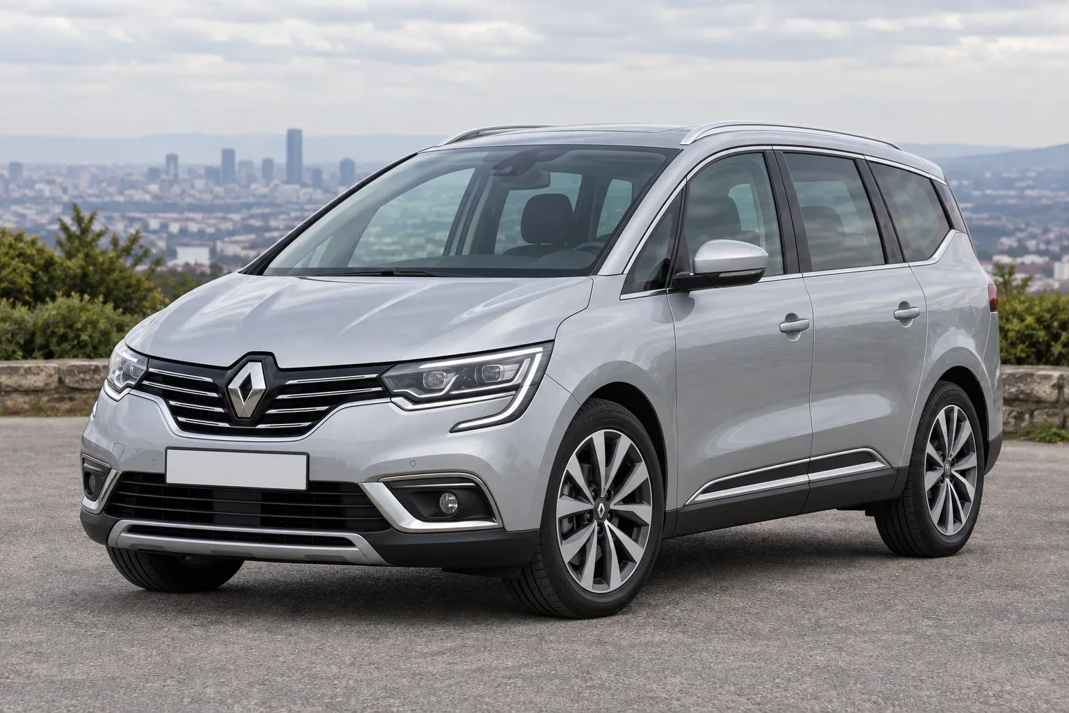 Renault Espace 5 — сгенерированная иллюстрация модели при дневном освещении