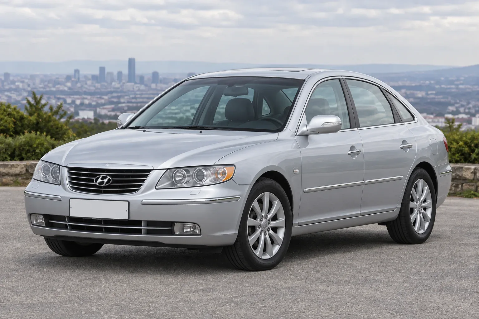 Hyundai Grandeur TG — сгенерированная иллюстрация модели при дневном освещении