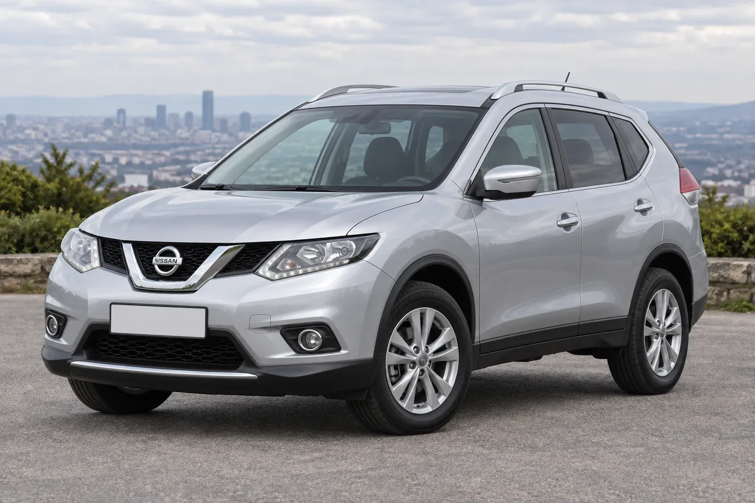 Nissan X-Trail 3 / T32 — сгенерированная иллюстрация модели при дневном освещении