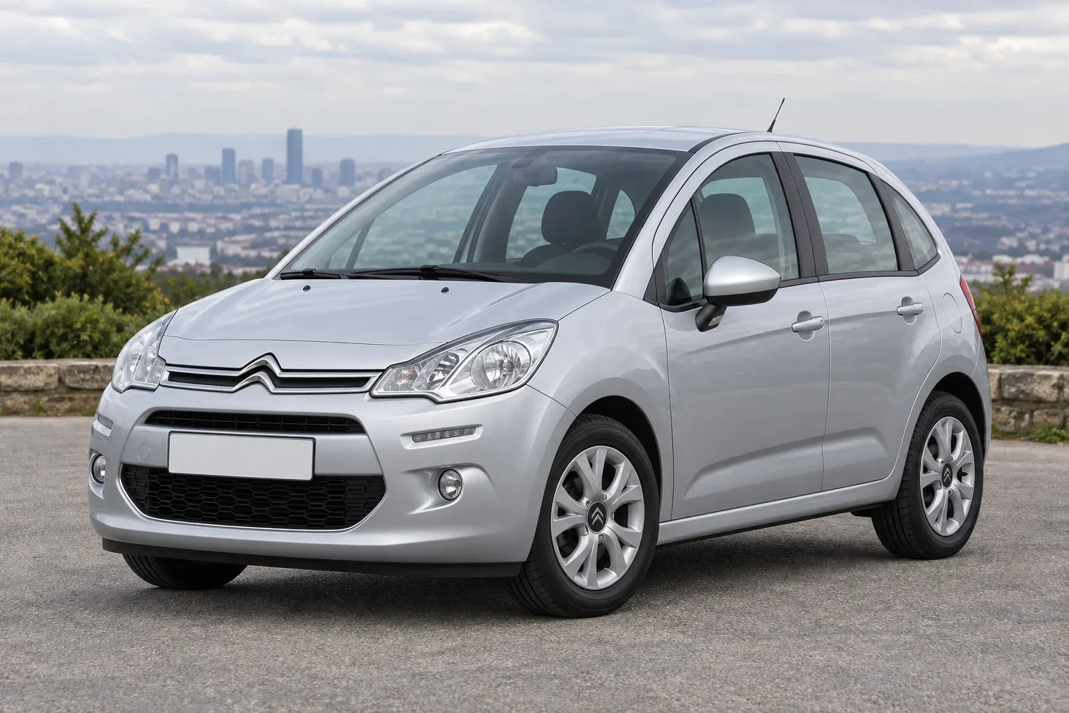Citroën C3 2 / A51 — сгенерированная иллюстрация модели при дневном освещении