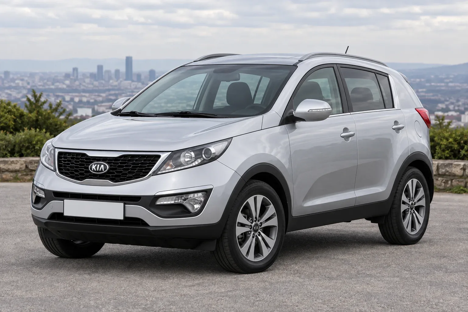 Kia Sportage 3 — сгенерированная иллюстрация модели при дневном освещении